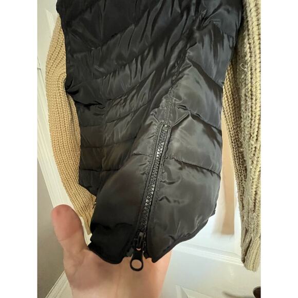 Montanaco Puffer Vest Knit Sweater Sleeves Transitional Hobbit Cottage Grandma - Picture 12 of 16